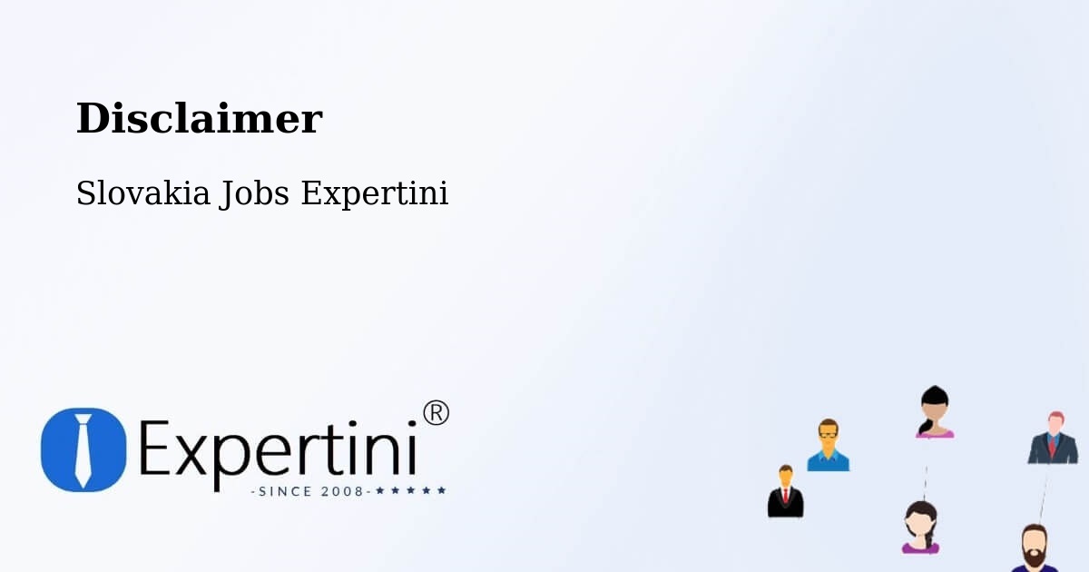 Disclaimer – Lipany - Slovakia Jobs Expertini